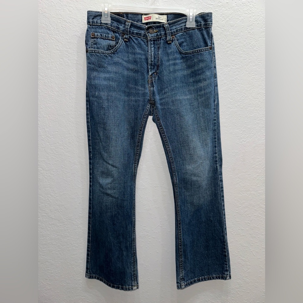 Boy’s Levi’s 527 Bootcut, Medium Blue Denim Jeans, Size 10 Husky(30x26)